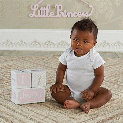 My First Milestone Little Princess Baby Age Blocks Orange Deianeira