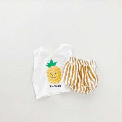 Baby Unisex Fruit Pattern