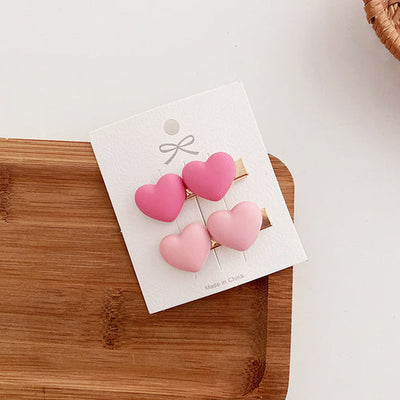 Sweet Pink Collection: Versatile Heart Clip With Adorable Bow, Perfect Chocolate Lily
