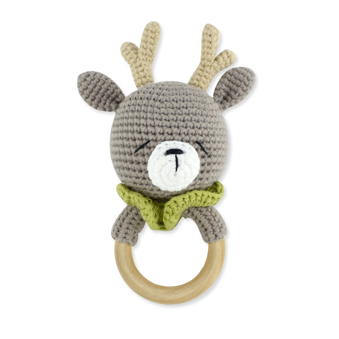 Shaker Ring Reindeer Teal Crius